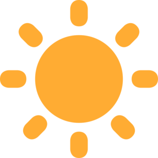 Sun emoji